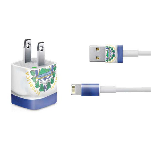 El Salvador Flag iPhone Charger (5W USB) Skin